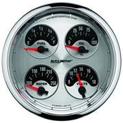 AutoMeter 200767-33 - GAUGE, TRIM LEVEL, 2 5/8", 0ODOWN-90OUP, ELECTRIC, MARINE SILVER 4