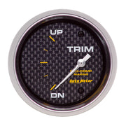 AutoMeter 200767-40 - GAUGE, TRIM LEVEL, 2 5/8", 0ODOWN-90OUP, ELECTRIC, MARINE CARBON FIBER 3