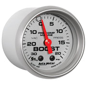 AutoMeter 200774-33 - GAUGE, VAC/BOOST, 2 1/16", 30INHG-20PSI, MECHANICAL, MARINE SILVER 5