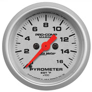 AutoMeter 200842-33 - GAUGE, PYROMETER, 2 1/16", 0-1,600?F, MARINE SILVER 3