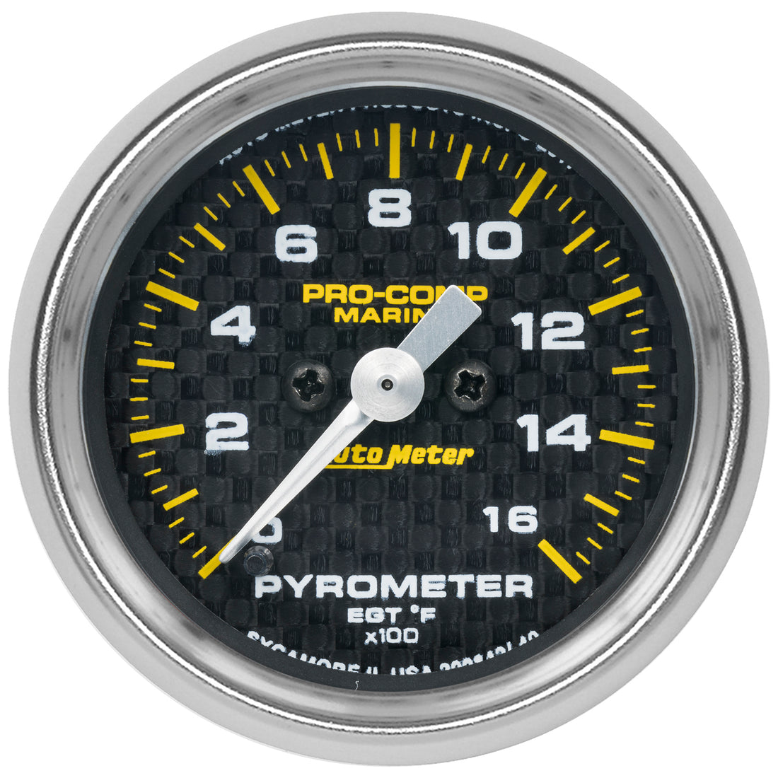 AutoMeter 200842-40 - GAUGE, PYROMETER, 2 1/16", 0-1,600?F, MARINE CARBON FIBER 3