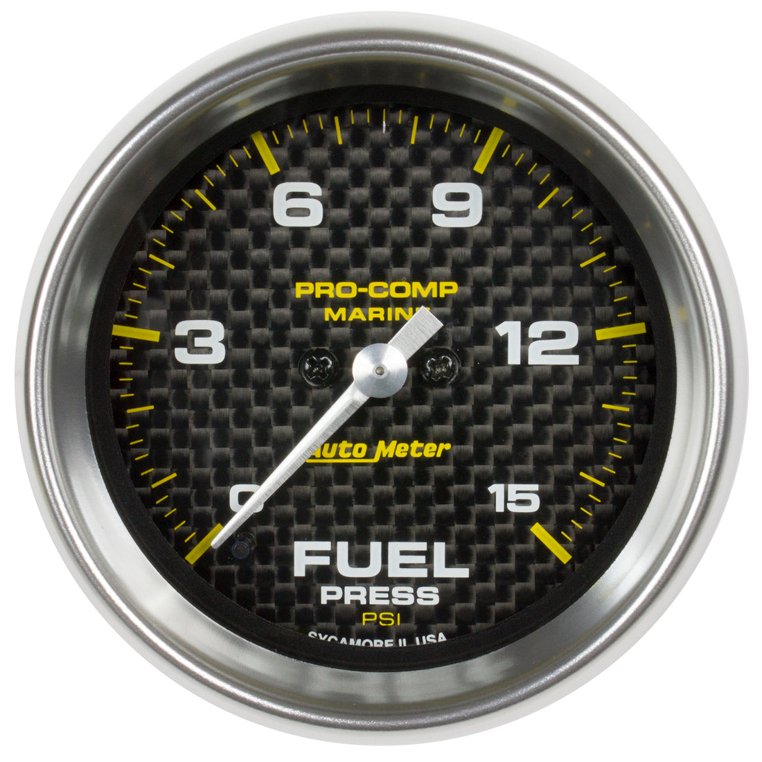 AutoMeter 200848-40 - GAUGE, FUEL PRESSURE, 2 1/16", 15PSI, DIGITAL STEPPER MOTOR, MARINE CARBON FIBER 3