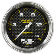 AutoMeter 200848-40 - GAUGE, FUEL PRESSURE, 2 1/16", 15PSI, DIGITAL STEPPER MOTOR, MARINE CARBON FIBER 3