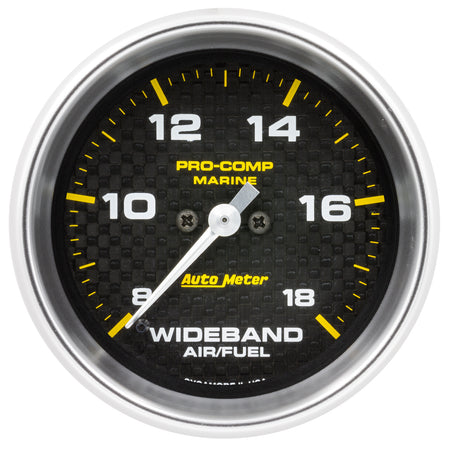 AutoMeter 200870-40 - GAUGE, AIR/FUEL RATIO-WIDEBAND, ANALOG, 2 5/8", 8:1-18:1, STPR MTR, MARINE CF 3