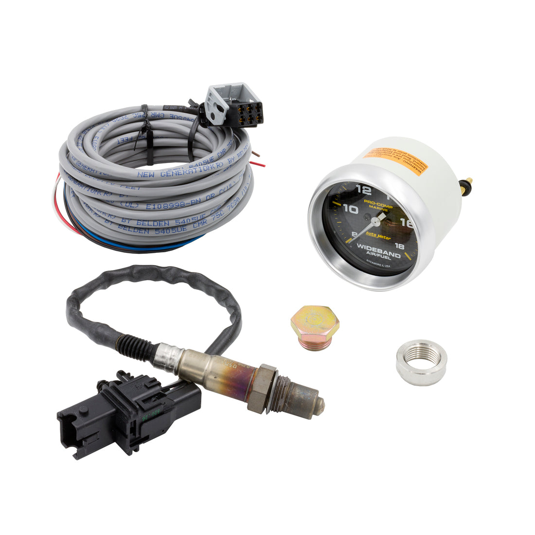 AutoMeter 200870-40 - GAUGE, AIR/FUEL RATIO-WIDEBAND, ANALOG, 2 5/8", 8:1-18:1, STPR MTR, MARINE CF 4