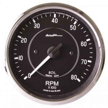 AutoMeter 201004 - GAUGE, TACHOMETER, 4", 8K RPM, IN-DASH (8 CYL ONLY!), COBRA 4