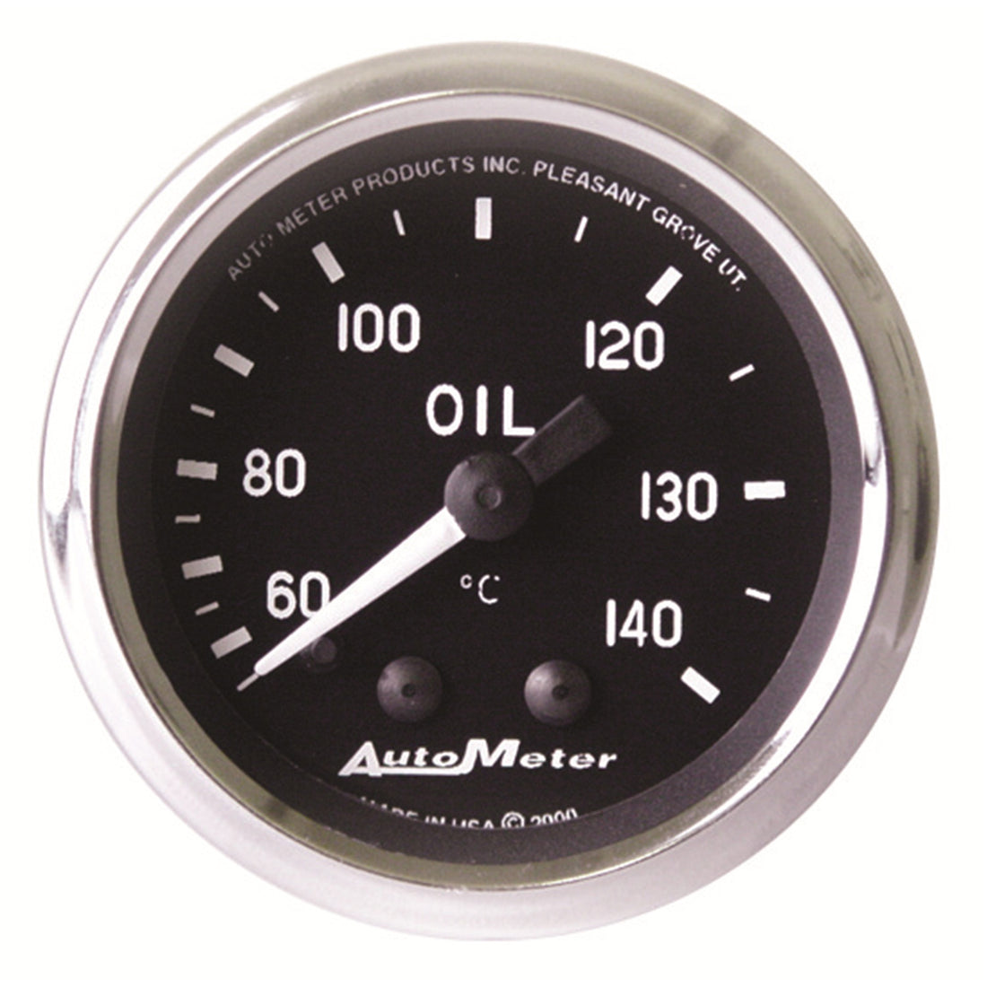 AutoMeter 201008 - GAUGE, OIL TEMP, 2 1/16", 60-140?C, MECHANICAL, COBRA 3