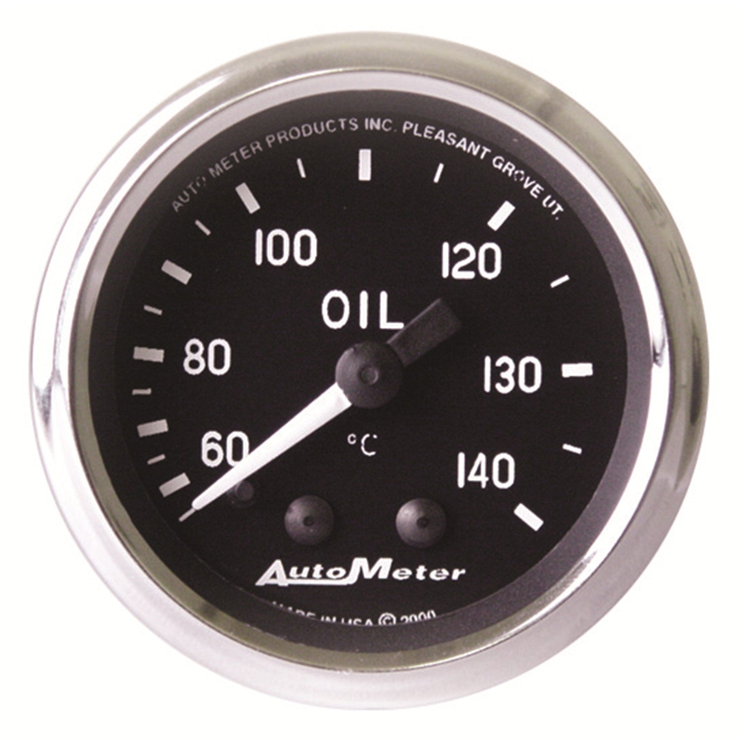 AutoMeter 201008 - GAUGE, OIL TEMP, 2 1/16", 60-140?C, MECHANICAL, COBRA 3