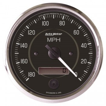 AutoMeter 201013 - GAUGE, SPEEDOMETER, 4", 180MPH, ELEC. PROGRAM. (REVERSE ROTATION), COBRA 4