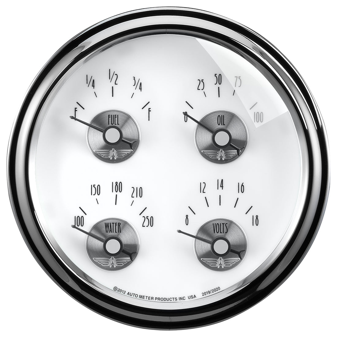 AutoMeter 2019 - GAUGE, QUAD, 5", 240OE-33OF, ELEC, PRESTIGE PEARL 3