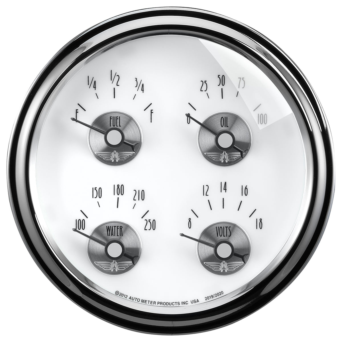 AutoMeter 2019 - GAUGE, QUAD, 5", 240OE-33OF, ELEC, PRESTIGE PEARL 3