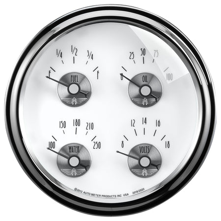 AutoMeter 2019 - GAUGE, QUAD, 5", 240OE-33OF, ELEC, PRESTIGE PEARL 3