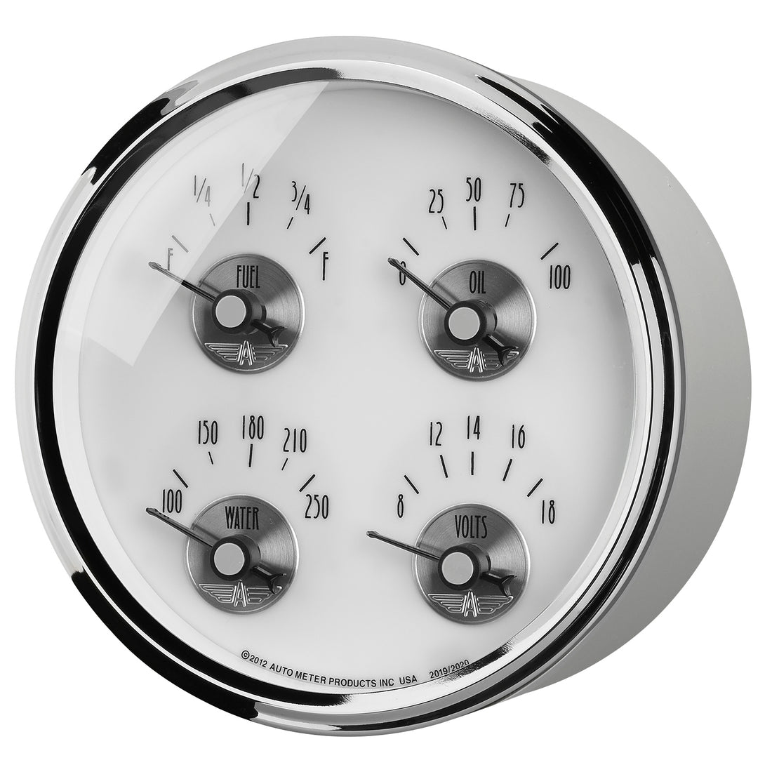 AutoMeter 2019 - GAUGE, QUAD, 5", 240OE-33OF, ELEC, PRESTIGE PEARL 4