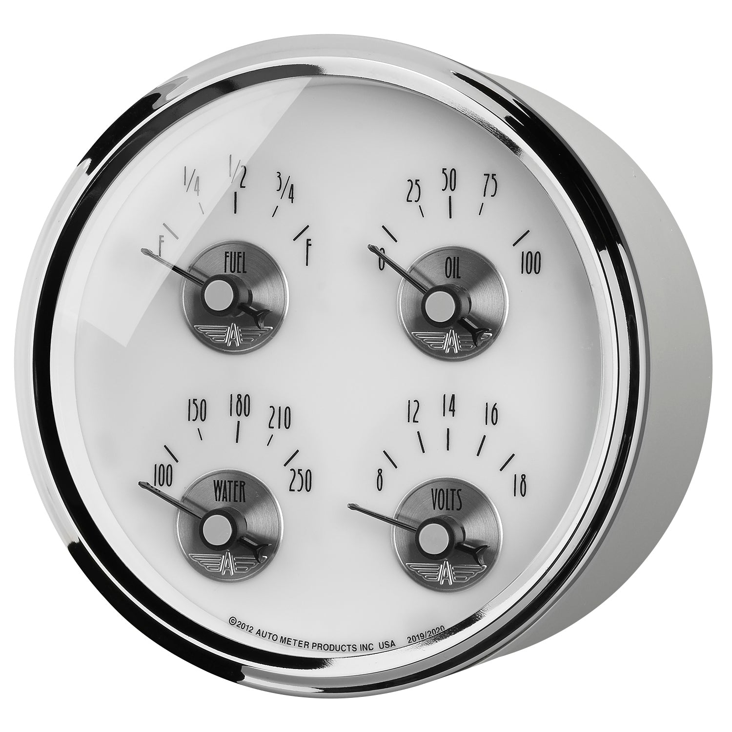 AutoMeter 2019 - GAUGE, QUAD, 5", 240OE-33OF, ELEC, PRESTIGE PEARL 4