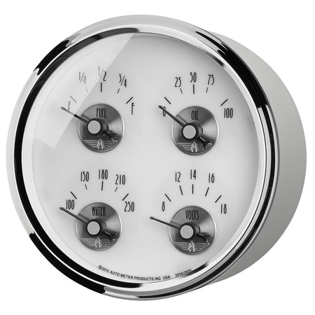 AutoMeter 2019 - GAUGE, QUAD, 5", 240OE-33OF, ELEC, PRESTIGE PEARL 4