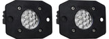 RIGID Ignite Back-Up Kit Diffused Lens Flush Mount Black Housing Pair
