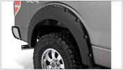 Bushwacker 20929-02 - Black Pocket/Rivet Style Smooth Finish 4-Piece Fender Flare Set For 2009-2014 Ford F150 (Excludes Raptor) Bushwacker 3