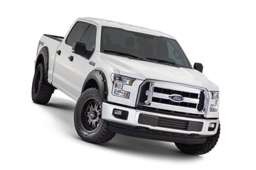 Bushwacker 20935-02 - Black Pocket/Rivet Style Smooth Finish 4-Piece Fender Flare Set For 2015-2017 Ford F150 (Excludes Models W/Tech Package) Bushwacker 1