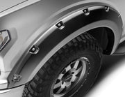 Bushwacker 20945-02 - Black Pocket/Rivet Style Smooth Finish 4-Piece Fender Flare Set For 2018-2020 Ford F150 Bushwacker 2