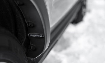 Bushwacker 20952-02 - Black Pocket/Rivet Style Smooth Finish 4-Piece Fender Flare Set For 2021-2026 Ford Bronco Sport Bushwacker