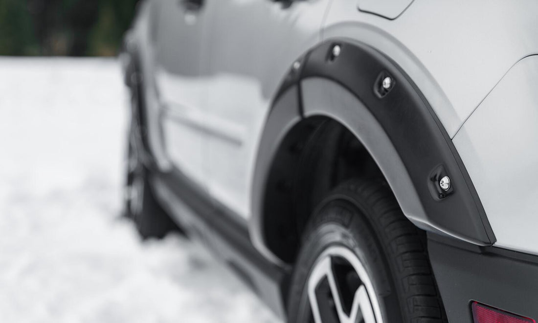 Bushwacker 20952-02 - Black Pocket/Rivet Style Smooth Finish 4-Piece Fender Flare Set For 2021-2026 Ford Bronco Sport Bushwacker