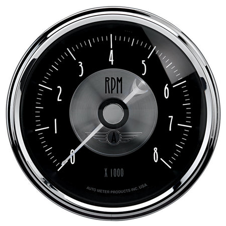 AutoMeter 2096 - GAUGE, TACHOMETER, 3 3/8", 8K RPM, IN-DASH, PRESTIGE BLK. DIAMOND 5