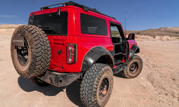 Bushwacker NA Bushwacker 20965-02 - Black Pocket/Rivet Style Smooth Finish Front Fender Flares For 2021-2023 Ford Bronco 2-DR Bushwacker