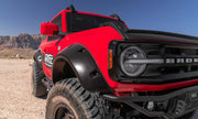Bushwacker NA Bushwacker 20965-02 - Black Pocket/Rivet Style Smooth Finish Front Fender Flares For 2021-2023 Ford Bronco 2-DR Bushwacker