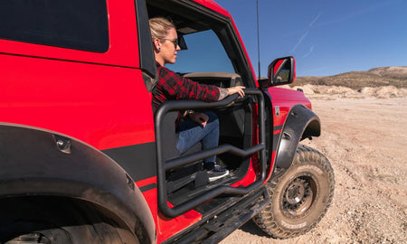 Bushwacker NA Bushwacker 20965-02 - Black Pocket/Rivet Style Smooth Finish Front Fender Flares For 2021-2023 Ford Bronco 2-DR Bushwacker