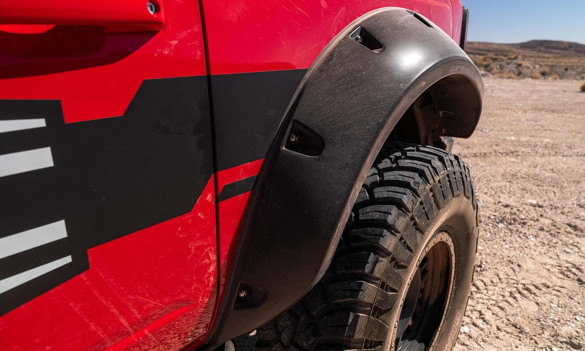 Bushwacker NA Bushwacker 20965-02 - Black Pocket/Rivet Style Smooth Finish Front Fender Flares For 2021-2023 Ford Bronco 2-DR Bushwacker