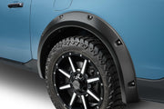 Bushwacker 20967-02 - Black Pocket/Rivet Style Textured Finish 4-Piece Fender Flare Set For 22-26 Ford Maverick Bushwacker 3