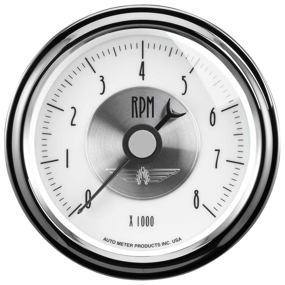 AutoMeter 2098 - GAUGE, TACHOMETER, 3 3/8", 8K RPM, IN-DASH, PRESTIGE PEARL 3