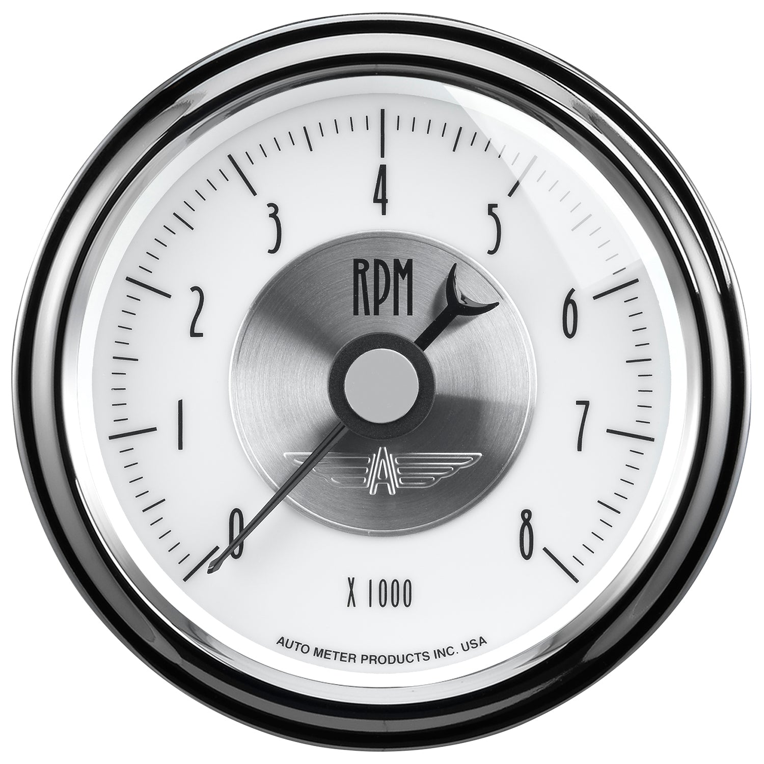 AutoMeter 2098 - GAUGE, TACHOMETER, 3 3/8", 8K RPM, IN-DASH, PRESTIGE PEARL 3