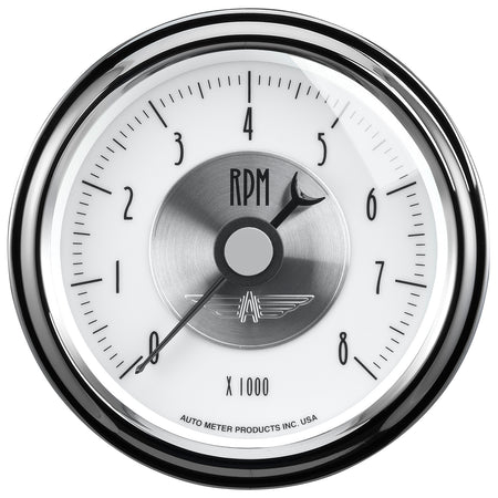 AutoMeter 2098 - GAUGE, TACHOMETER, 3 3/8", 8K RPM, IN-DASH, PRESTIGE PEARL 3