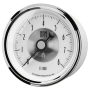 AutoMeter 2098 - GAUGE, TACHOMETER, 3 3/8", 8K RPM, IN-DASH, PRESTIGE PEARL 4