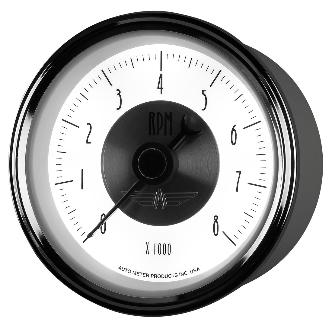 AutoMeter 2098 - GAUGE, TACHOMETER, 3 3/8", 8K RPM, IN-DASH, PRESTIGE PEARL 5