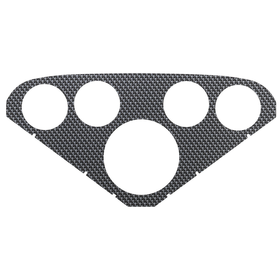 AutoMeter 2124 - FACEPLATE FOR #2208, OPTIONAL, SILVER CARBON LOOK 3