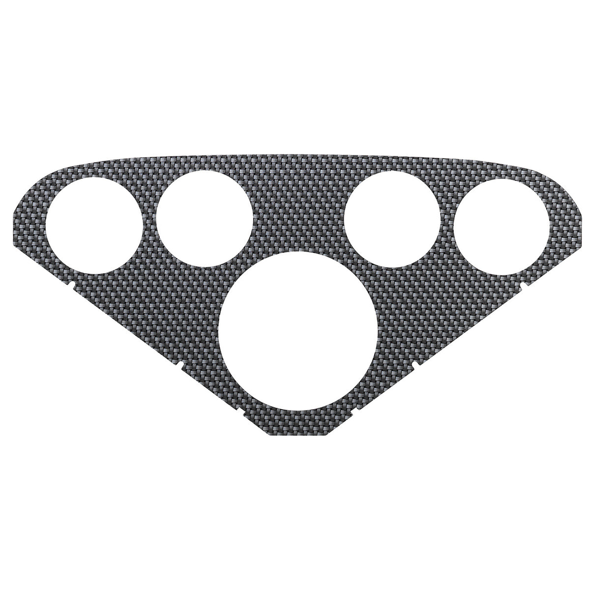 AutoMeter 2124 - FACEPLATE FOR #2208, OPTIONAL, SILVER CARBON LOOK 3