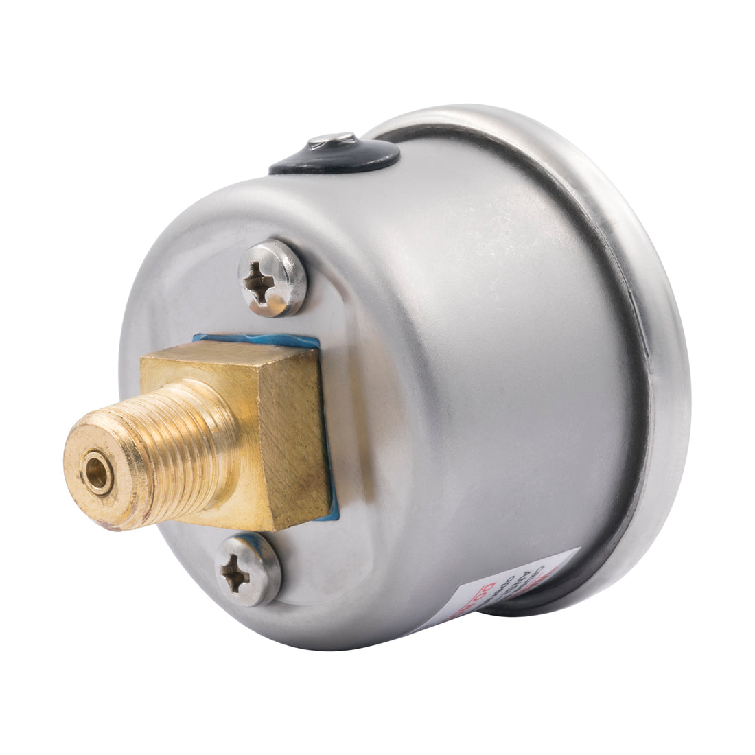 AutoMeter 2183 - GAUGE, PRESS, 1.5" DIRECT MNT, 2,000PSI, LIQUID FILLED MECH, WHT, 1/8" NPTF MALE 1
