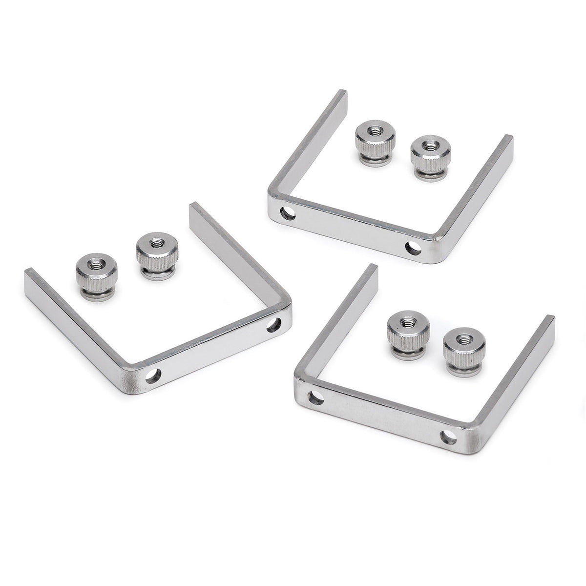 AutoMeter 2225 - GAUGE BRACKET  KIT, 2 1/16", ALUMINUM, QTY 3 3