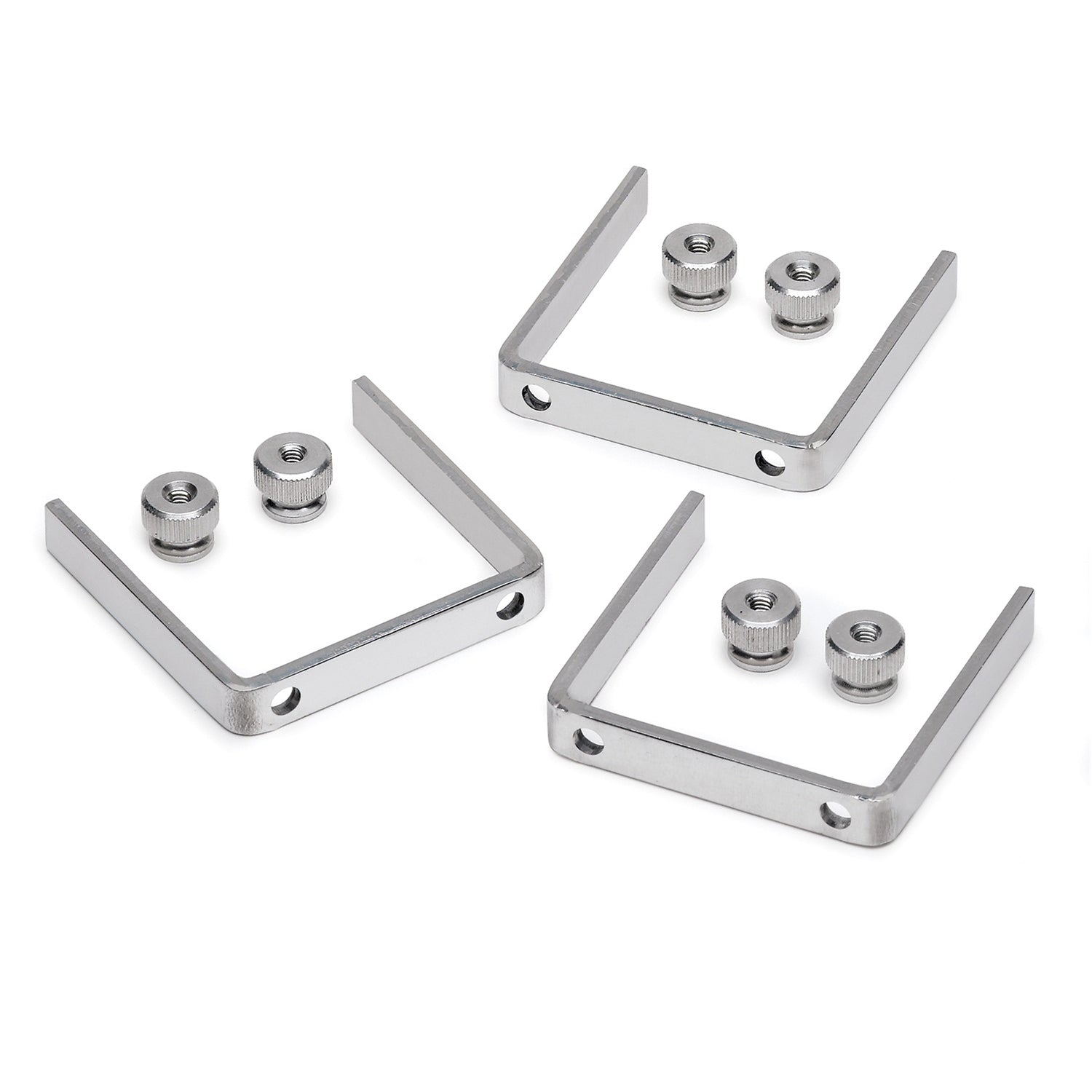 AutoMeter 2225 - GAUGE BRACKET  KIT, 2 1/16", ALUMINUM, QTY 3 3