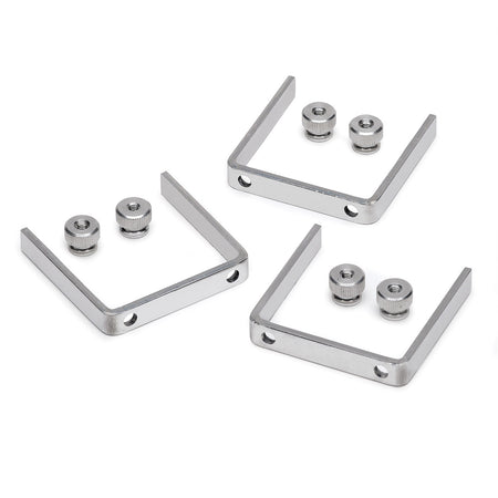 AutoMeter 2225 - GAUGE BRACKET  KIT, 2 1/16", ALUMINUM, QTY 3 3