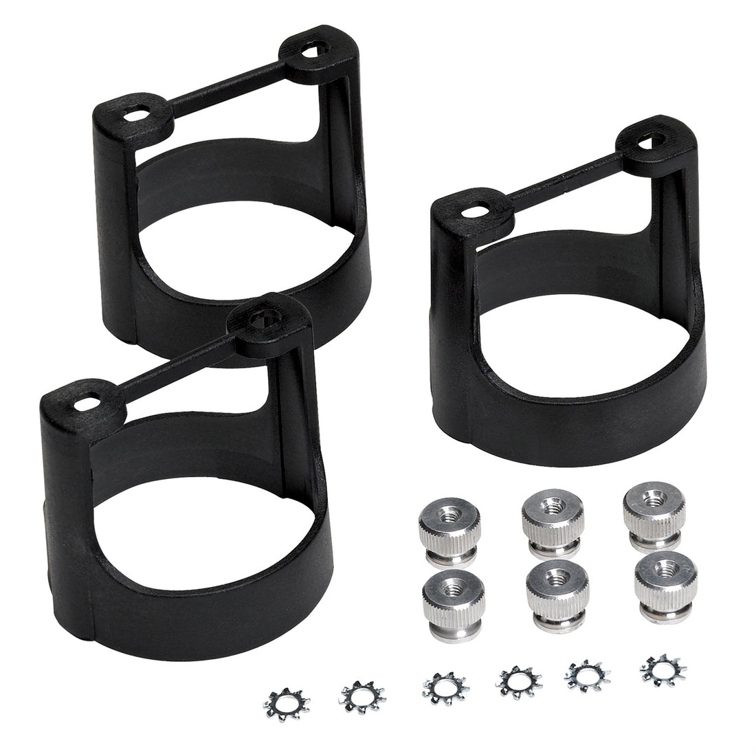 AutoMeter 2230 - GAUGE BRACKET  KIT, 2 1/16", BLACK COMPOSITE, QTY 3 3