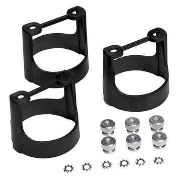 AutoMeter 2230 - GAUGE BRACKET  KIT, 2 1/16", BLACK COMPOSITE, QTY 3 3