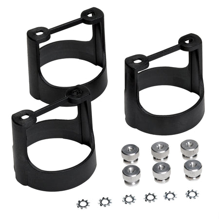 AutoMeter 2230 - GAUGE BRACKET  KIT, 2 1/16", BLACK COMPOSITE, QTY 3 3