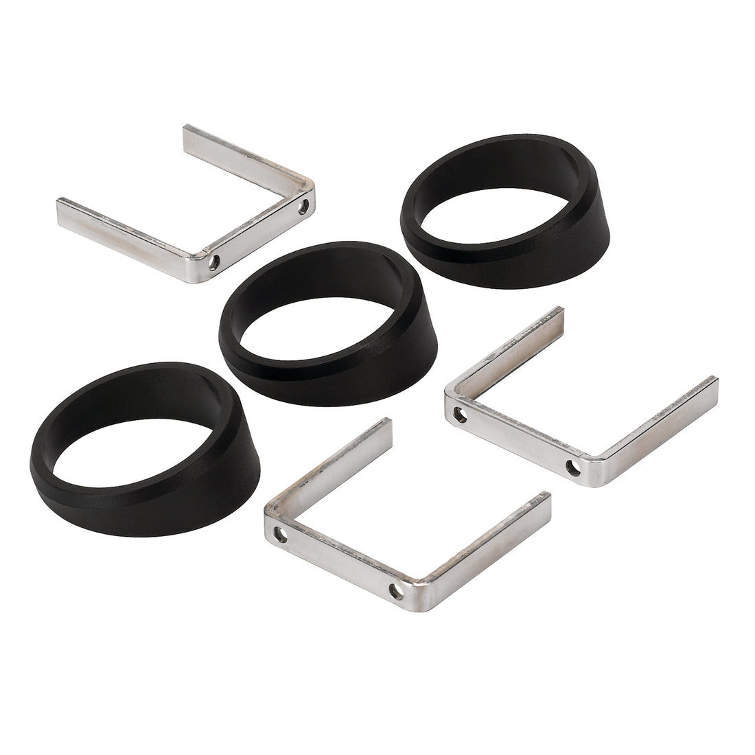 AutoMeter 2234 - GAUGE MOUNT, ANGLE RINGS, 3 PCS., BLACK, FOR 2 1/16" GAUGES 3