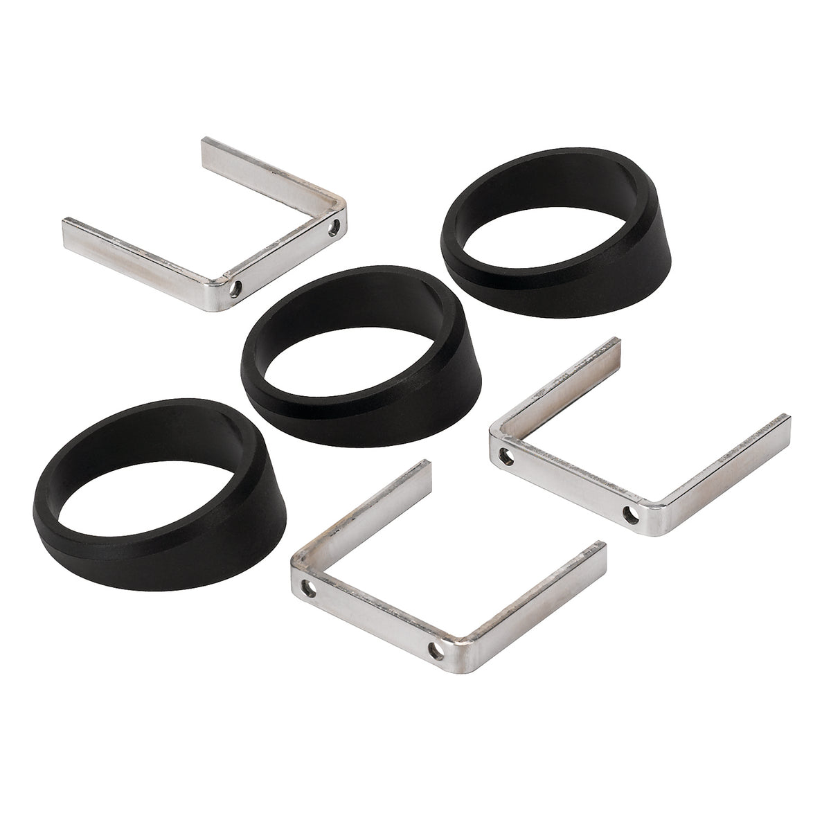 AutoMeter 2234 - GAUGE MOUNT, ANGLE RINGS, 3 PCS., BLACK, FOR 2 1/16" GAUGES 3