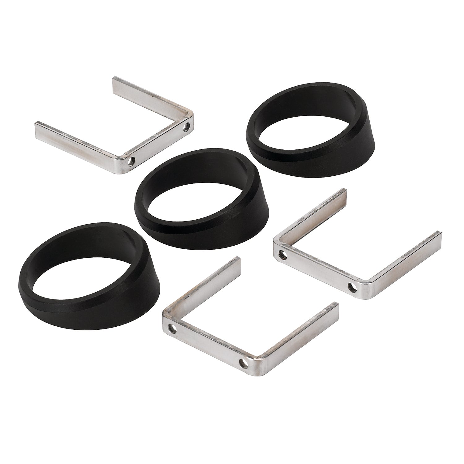 AutoMeter 2234 - GAUGE MOUNT, ANGLE RINGS, 3 PCS., BLACK, FOR 2 1/16" GAUGES 3