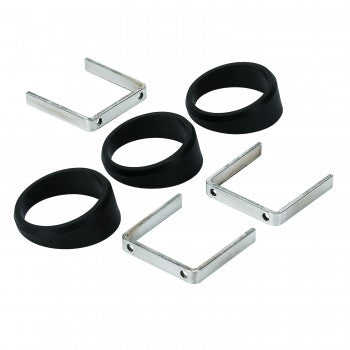 AutoMeter 2234 - GAUGE MOUNT, ANGLE RINGS, 3 PCS., BLACK, FOR 2 1/16" GAUGES 5