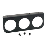 AutoMeter 2238 - GAUGE MOUNTING PANEL, TRIPLE, 2 1/16", BLACK, ALUMINUM 3